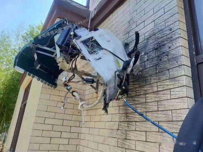 惊心动魄！空调维修事故引发爆炸，现场触目惊心！ 家庭维修