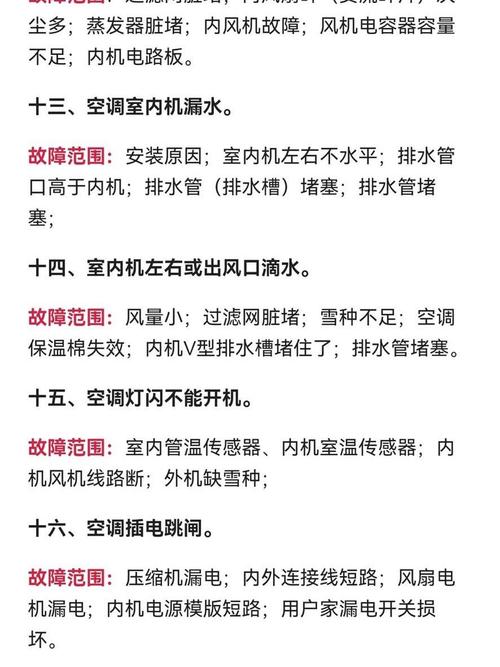 空调故障排查与维修全攻略_夏季清凉无忧 家庭维修